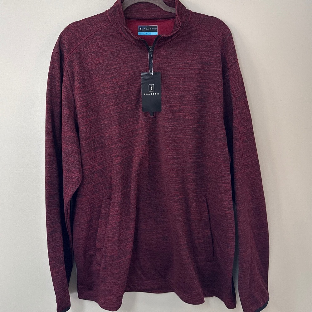 PGA TOUR  lg quarter zip pullover